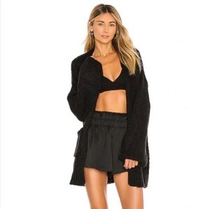 Indah Cozy Black Knit Sweater- ONE SIZE